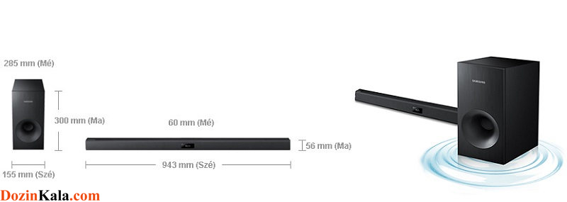 قیمت و خرید ساندبار بی سیم سامسونگ مدل Soundbar HW-H355 در فروشگاه اینترنتی دوزین کالا