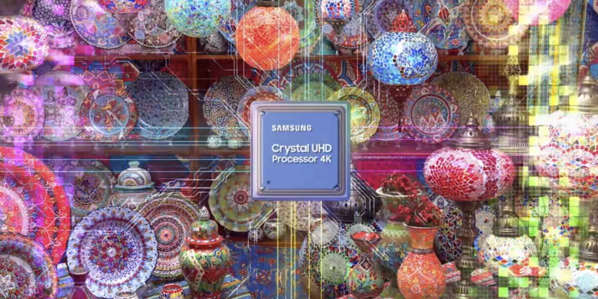 Crystal Processor 4K در تلویزیون 2023 سامسونگ 65CU8100