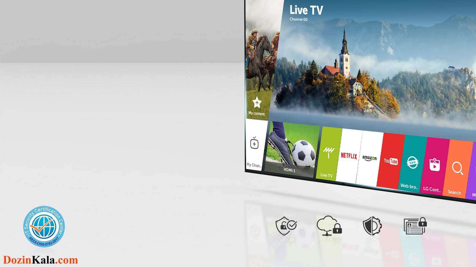 قیمت و خرید تلویزیون 43 اینچ فورکی اسمارت ال جی مدل LG 43UJ670V در فروشگاه اینترنتی دوزین کالا