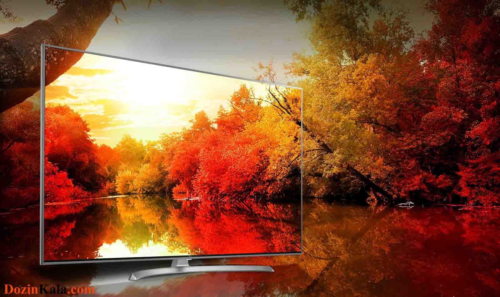 قیمت و خرید تلویزیون 55 اینچ فورکی اسمارت ال جی مدل LG TV 55SJ800V در فروشگاه اینترنتی دوزین کالا