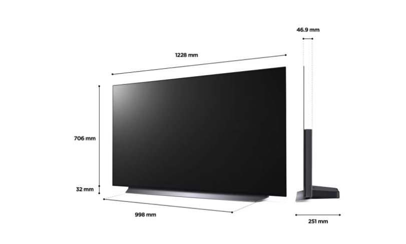ساختار و طراحی تلویزیون ال جی 55CS